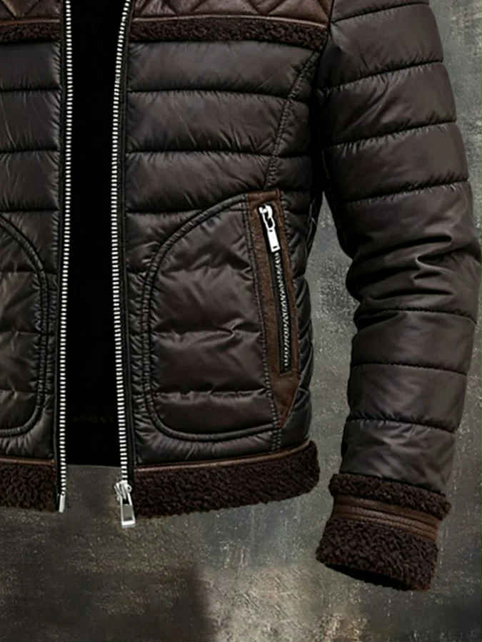 Bruce | Prémium Bélelt Férfi Téli Dzseki Steppelt Részletekkel