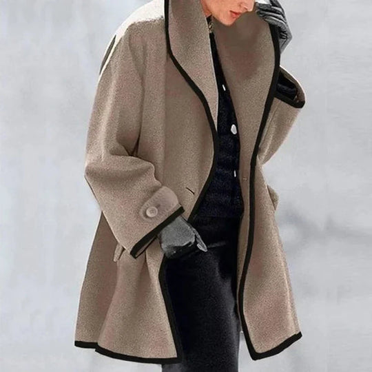 Irina | Elegáns Gyapjú Kabát Időtlen Hosszúsággal