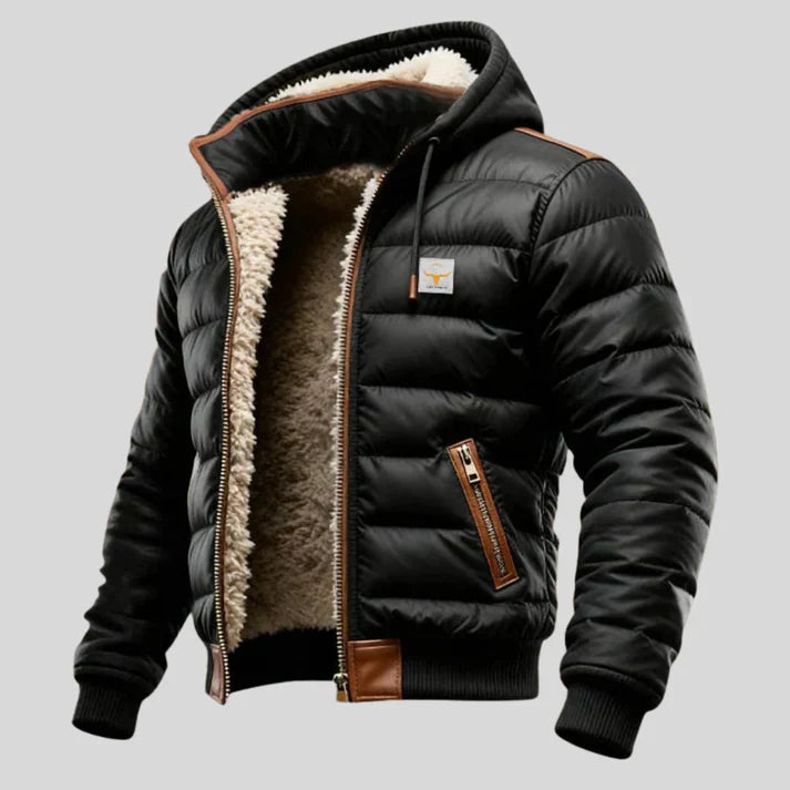 Topuria | Elegáns Steppelt Sherpa Bélelt Férfi Dzseki