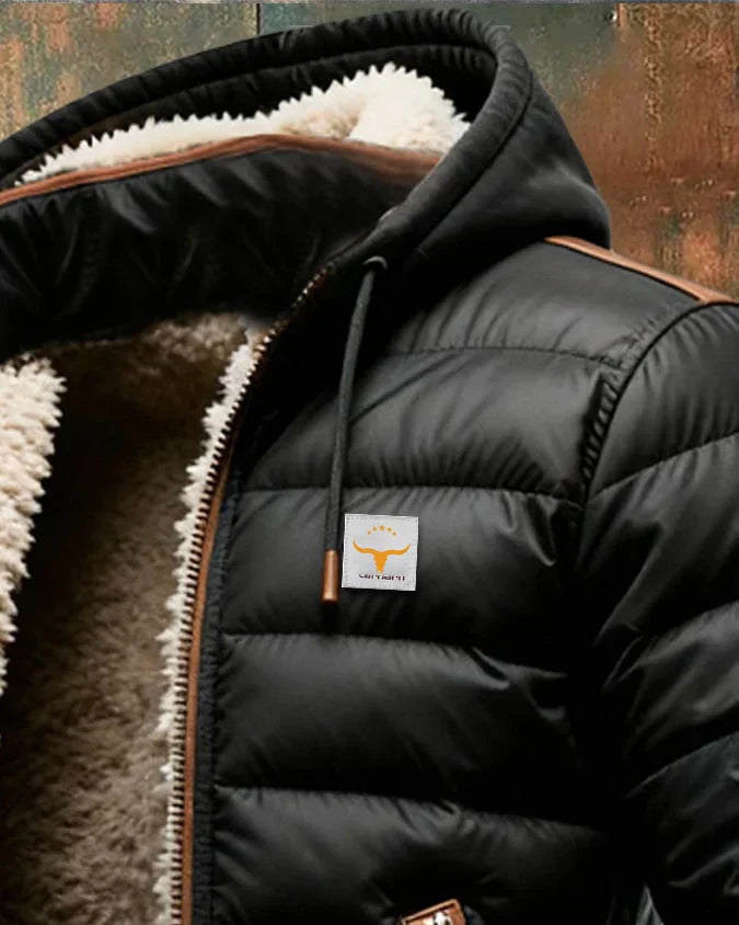 Topuria | Elegáns Steppelt Sherpa Bélelt Férfi Dzseki