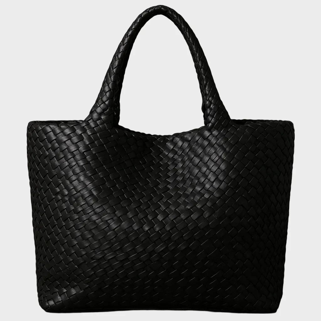 Liana | Kézzel szőtt bőr shopper táska