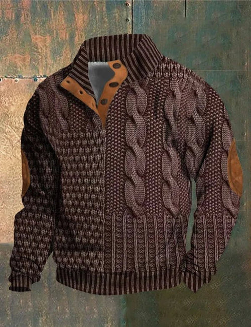 Georges | Vintage mintás pulóver