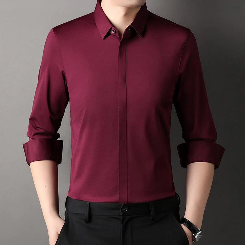 Mitchel | Gyűrődésmentes stretch férfi ing